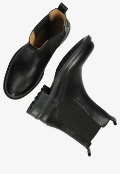 Chelsea Stiefel Dean Glattleder Schwarz | Shabbies Amsterdam