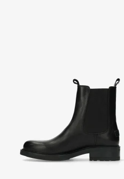 Chelsea Stiefel Dean Glattleder Schwarz | Shabbies Amsterdam