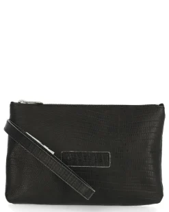 Clutch No Waste Leather Schwarz| Shabbies Amsterdam