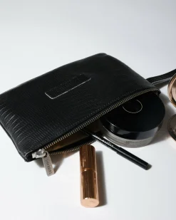 Clutch No Waste Leather Schwarz| Shabbies Amsterdam