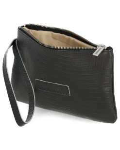 Clutch No Waste Leather Schwarz| Shabbies Amsterdam