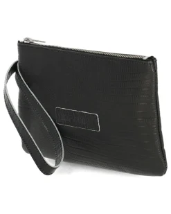 Clutch No Waste Leather Schwarz| Shabbies Amsterdam