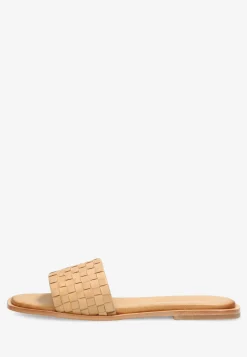 Geflochtene Slipper Gegerbtes Leder Sand | Shabbies Amsterdma