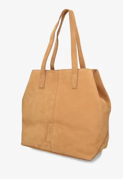 Grose Shopper Geschliffenes Leder Cognac