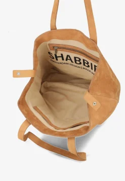 Grose Shopper Geschliffenes Leder Cognac