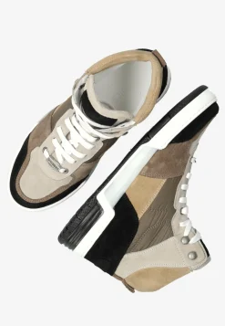 Hohe Sneaker Revin Taupe Fur Damen | Shabbies Amsterdam