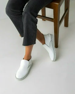 Loafer High With Flexible Sole Heavy Grain Leather White
