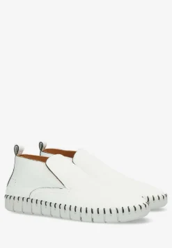 Loafer High With Flexible Sole Heavy Grain Leather White