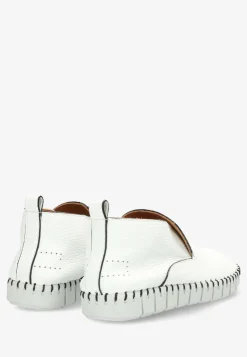 Loafer High With Flexible Sole Heavy Grain Leather White