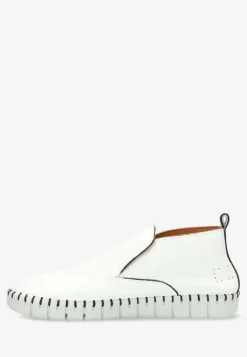 Loafer High With Flexible Sole Heavy Grain Leather White