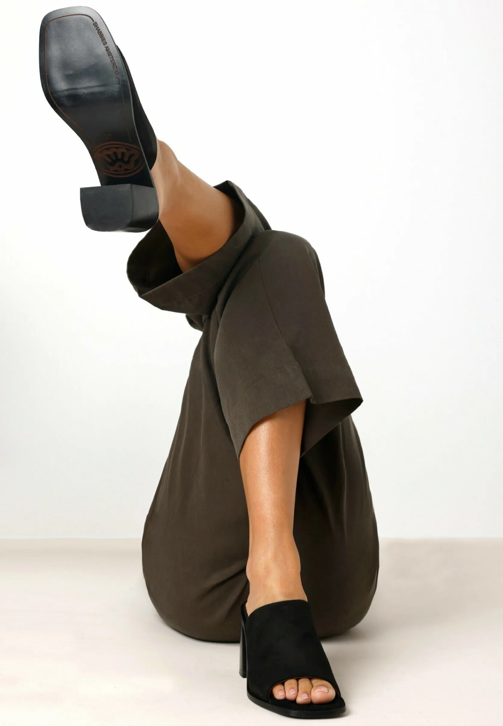 Pantolette Jasmine Schwarz Fur Damen | Shabbies Amsterdam