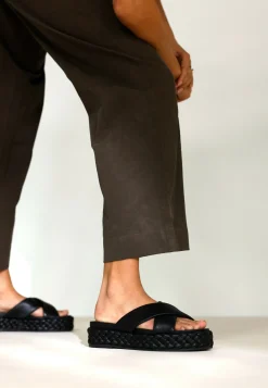 Pantolette Mucia Schwarz Fur Damen | Shabbies Amsterdam