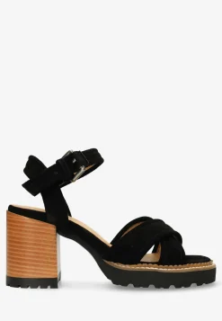 Sandale Mit Absatz Lieve Schwarz Fur Damen | Shabbies Amsterdam