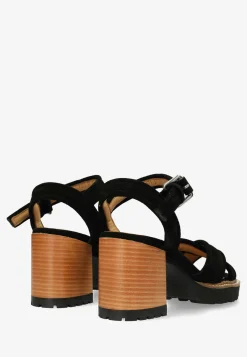 Sandale Mit Absatz Lieve Schwarz Fur Damen | Shabbies Amsterdam