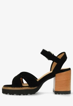 Sandale Mit Absatz Lieve Schwarz Fur Damen | Shabbies Amsterdam