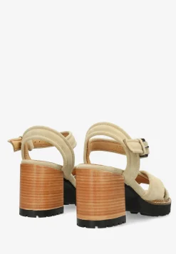 Sandale Mit Absatz Lieve Sand Fur Damen | Shabbies Amsterdam