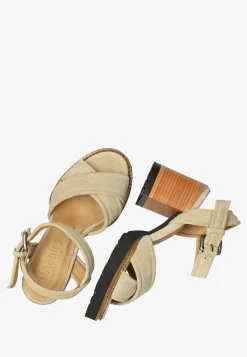 Sandale Mit Absatz Lieve Sand Fur Damen | Shabbies Amsterdam