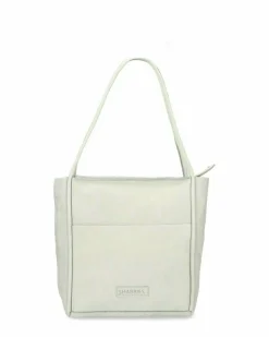 Shopper Geschliffenes Leder Grau