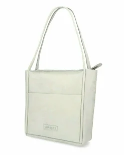 Shopper Geschliffenes Leder Grau