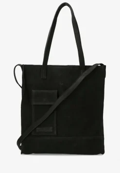 Shopper Naturlich Gegerbtes Leder Schwarz