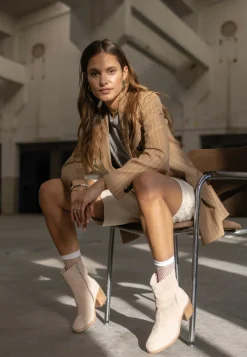 Stiefelette Beech Light Grau Fur Damen | Shabbies Amsterdam