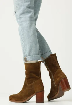 Stiefelette Lieve Teal Warmes Braun | Shabbies Amsterdam