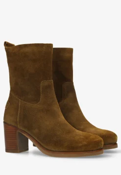 Stiefelette Lieve Teal Warmes Braun | Shabbies Amsterdam