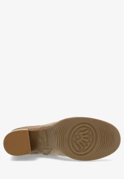 Stiefelette Mit Absatz Taupe