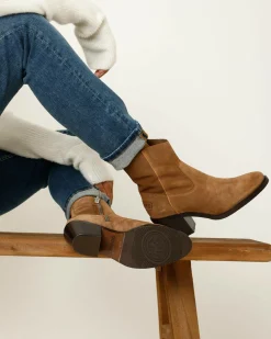 Stiefelette Sheila Hellbraun