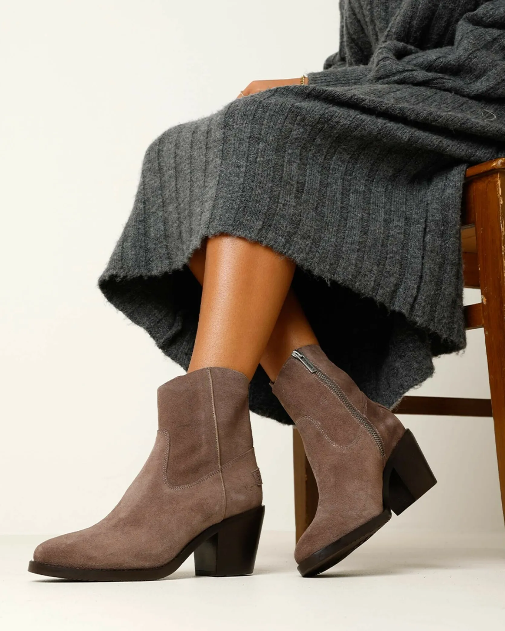 Stiefelette Sheila Taupe