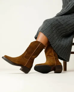 Western Boot Layla Braun Fur Damen | Shabbies Amsterdam